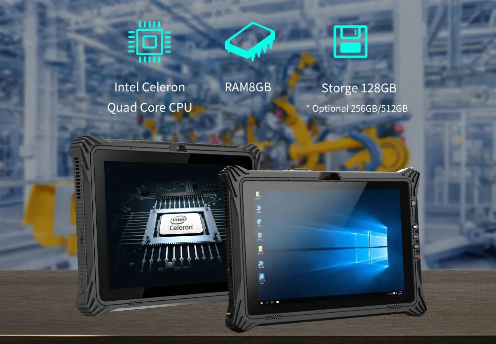 Emdoor EM-I88H 8 Inch Intel Industrial Rugged Tablet Windows 10